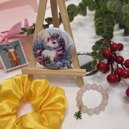 Komplekts kvarca aproce + satīna matu gumija + spogulītis №3